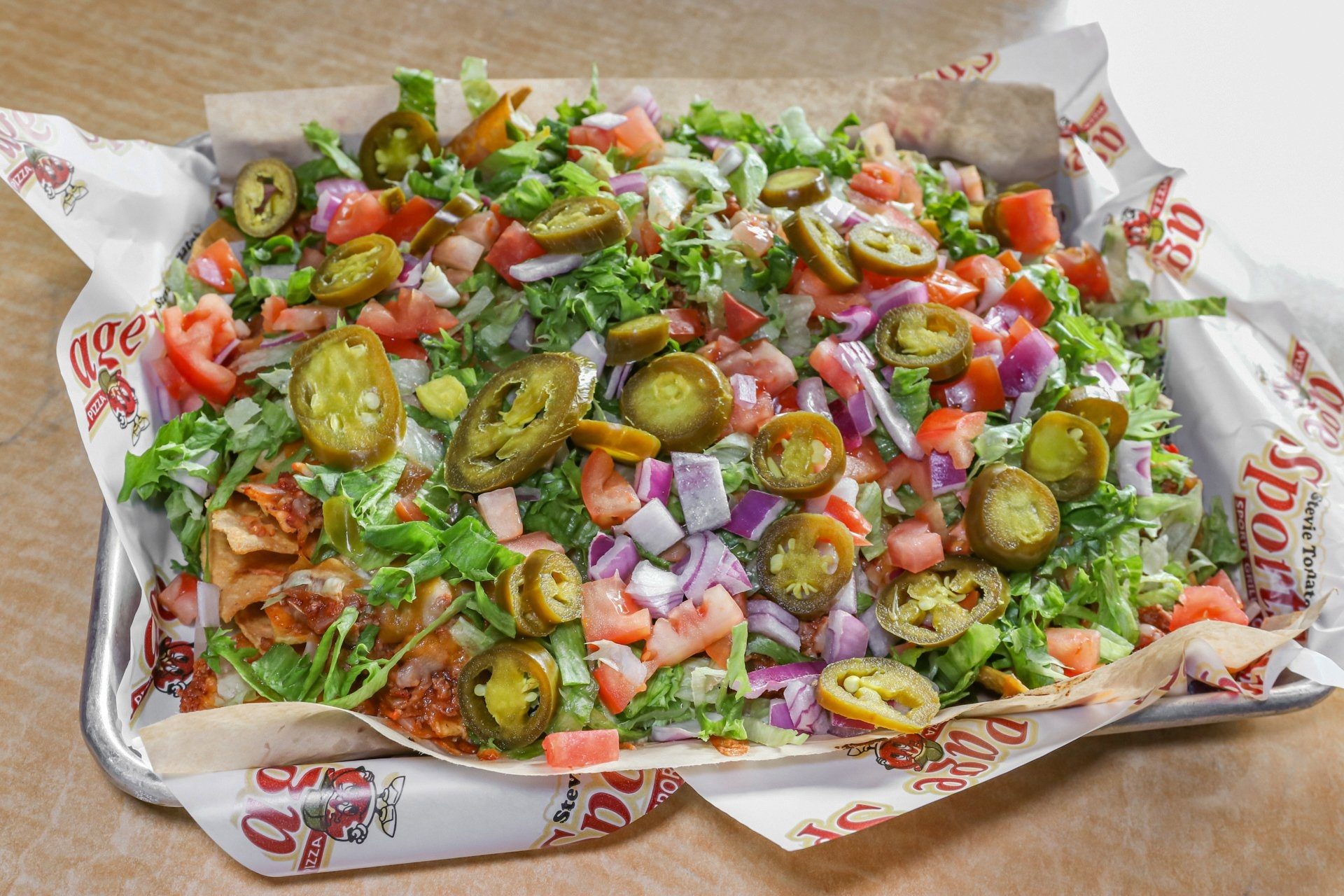 Cheesy Stevie Nachos.