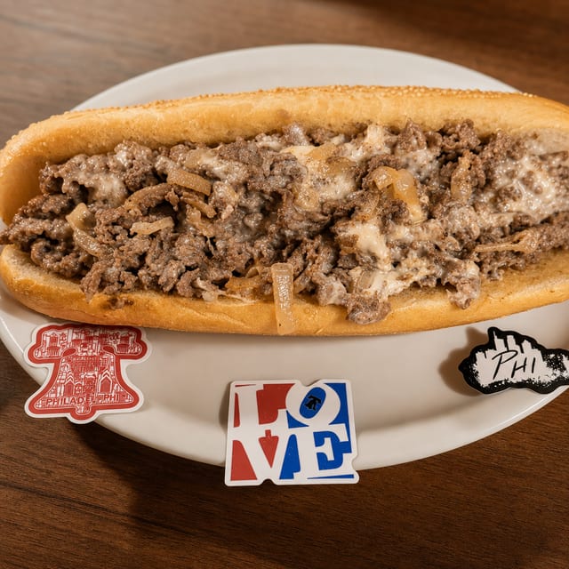Philly Cheese Steak Sandwich.