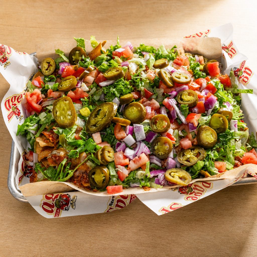 Cheesy Stevie Nachos.